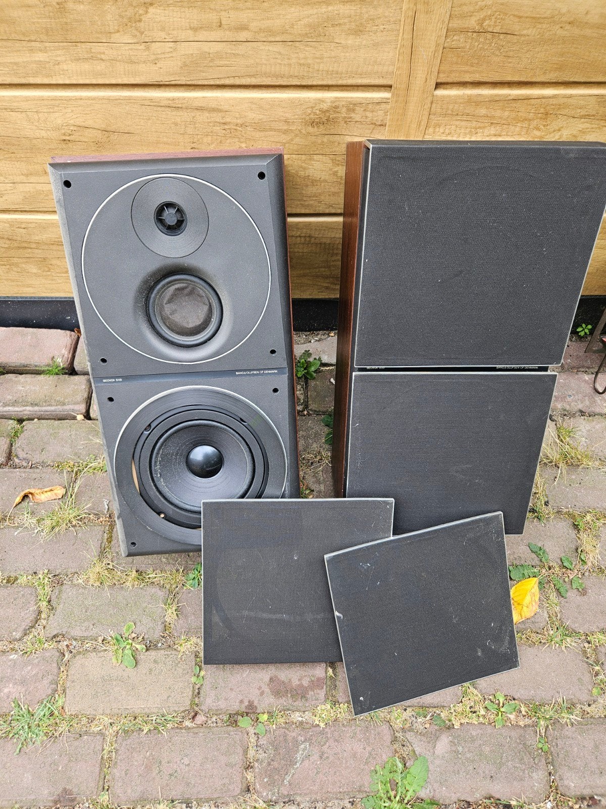 Vintage Bang & Olufsen Beovox S55 speakers, Gebruikt, Ophalen of Verzenden, 60 tot 120 watt, Bang & Olufsen