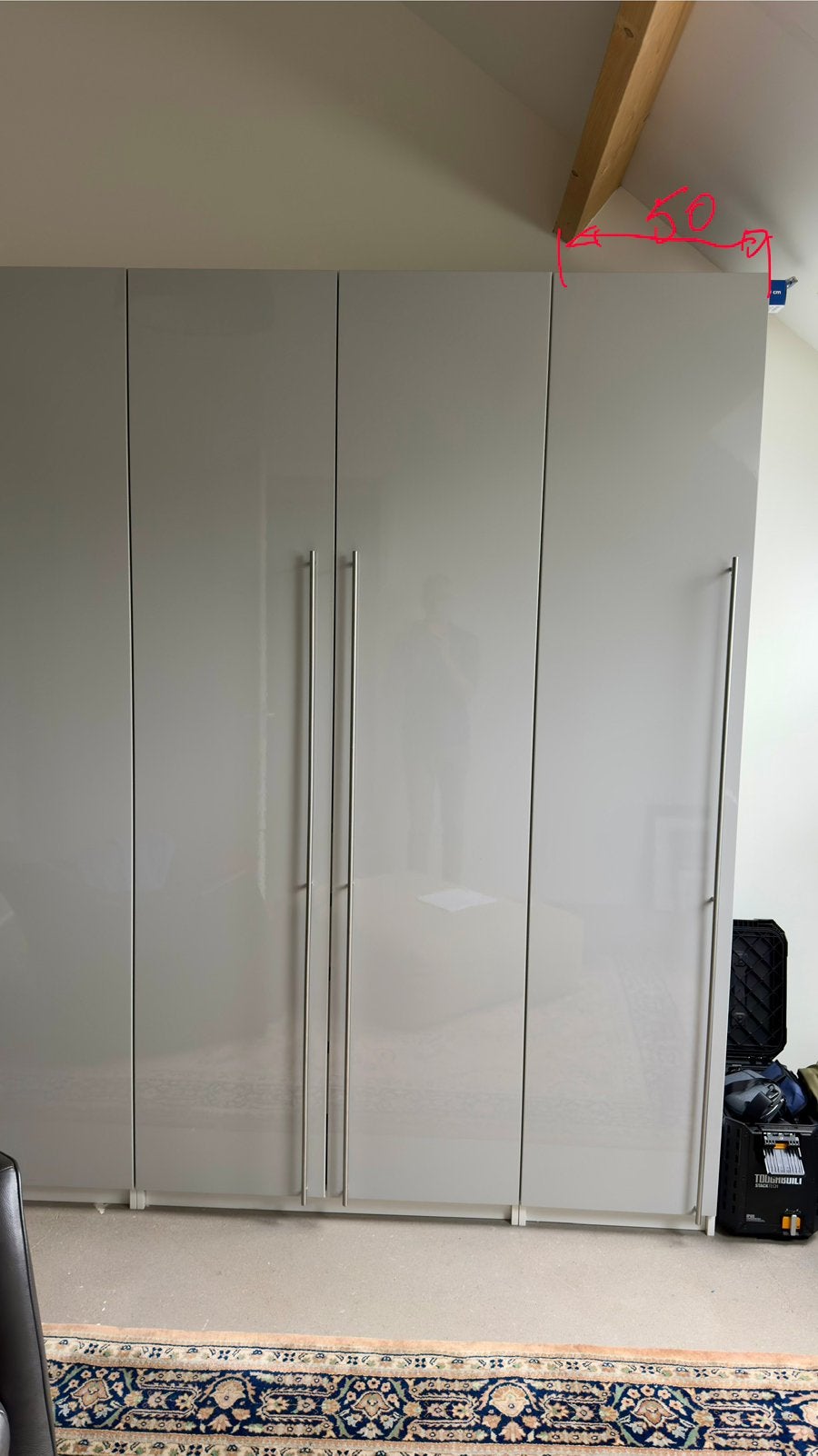 IKEA PAX kast 50 x 236 x 38 cm, Ophalen, Met plank(en), Gebruikt, 200 cm of meer