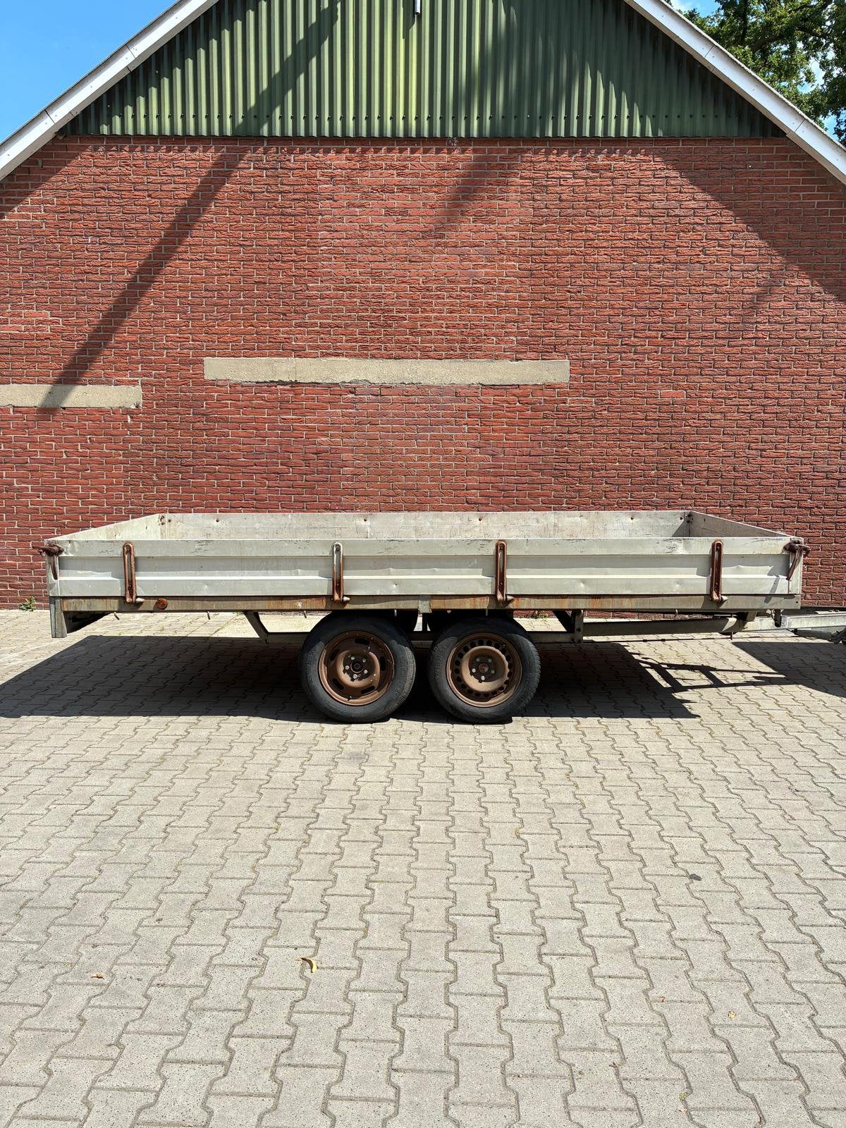 Henra Plateau Aanhanger Tandemasser  400x196. Bj 93, Ophalen, Gebruikt