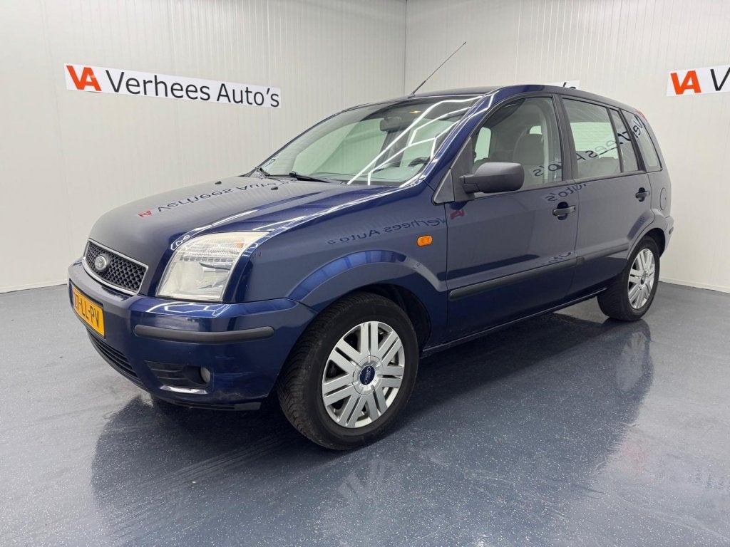 Ford Fusion 1.4-16V Luxury Automaat (bj 2003), Auto's, 15 km/l, Blauw, Bedrijf, Euro 4