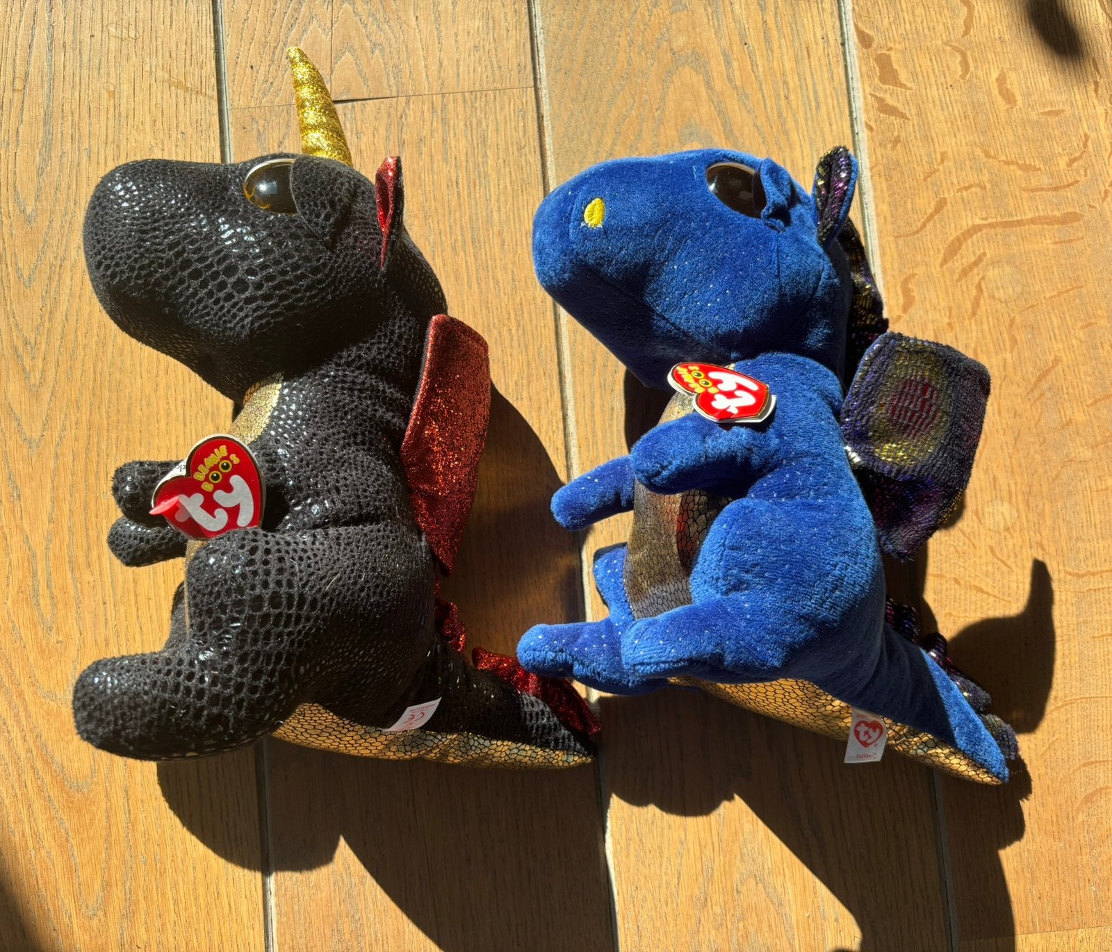 Twee Ty beanie boo’s draken, Overige karakters, Overige typen, Ophalen of Verzenden, Zo goed als nieuw