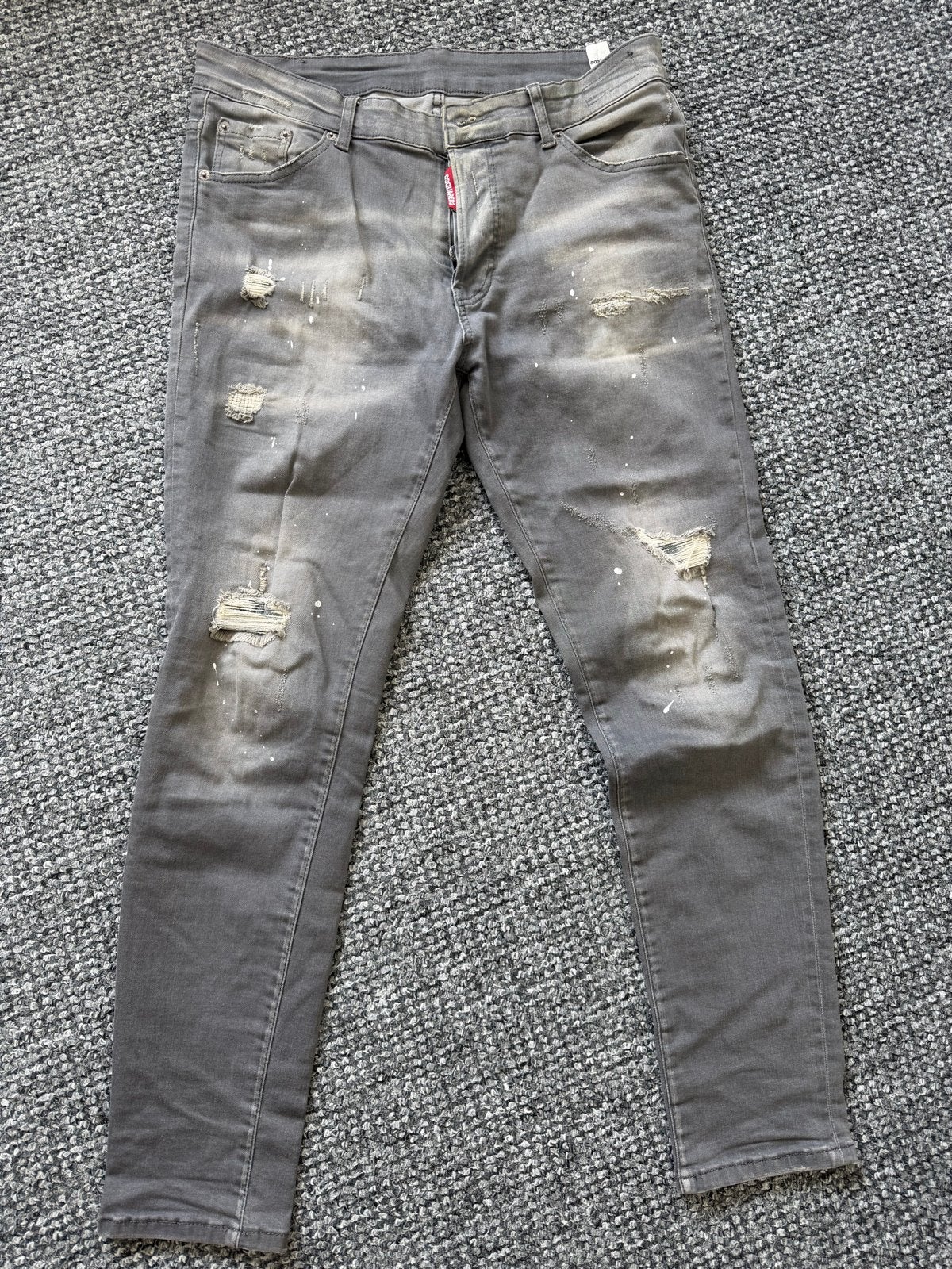 Dsquared2 Jeans Broek Maat 48 (valt als 32/32), Ophalen of Verzenden, Zo goed als nieuw, Grijs, W32 (confectie 46) of kleiner