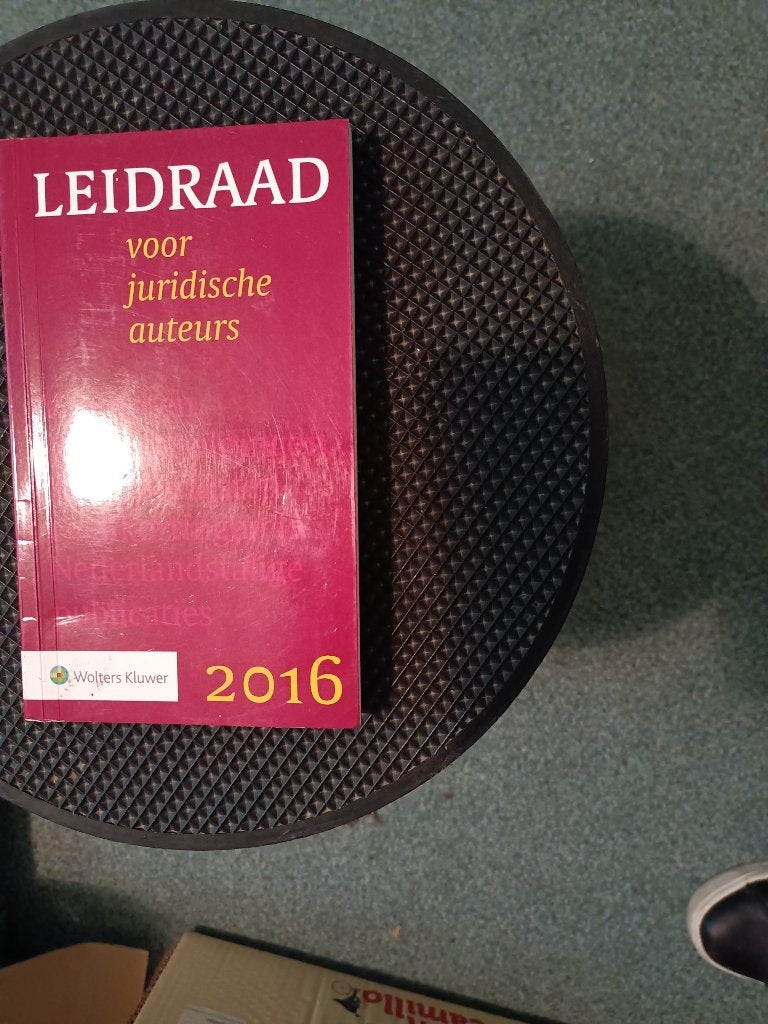 Leidraad voor juridische auteurs 2016, Ophalen of Verzenden, Alpha, Zo goed als nieuw, HBO