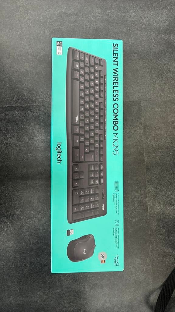 Logitech Toetsenbord en Muis (SlientTouch) - QWERTZ - niew, Computers en Software, Toetsenbord en muis-set, Nieuw, Ophalen of Verzenden