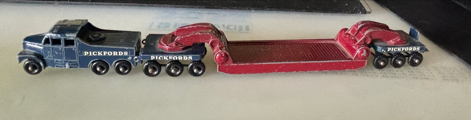 Matchbox Scammel 6x6 Tractor + Kraan 200 Ton Dieplader, Ophalen, Gebruikt