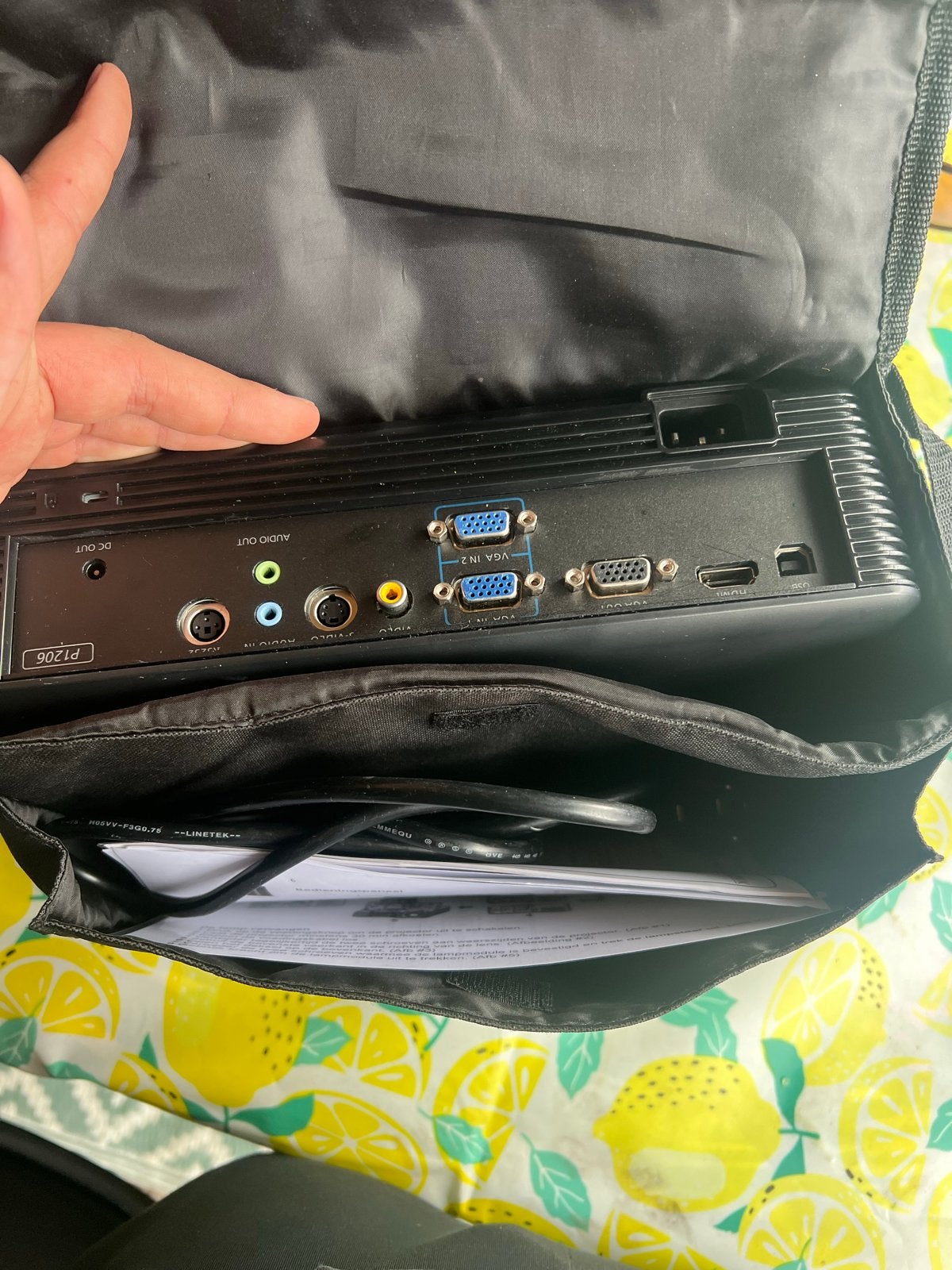 Acer P1206 DLP Beamer Projector met Draagtas, Ophalen of Verzenden, Gebruikt, DLP, Overige resoluties
