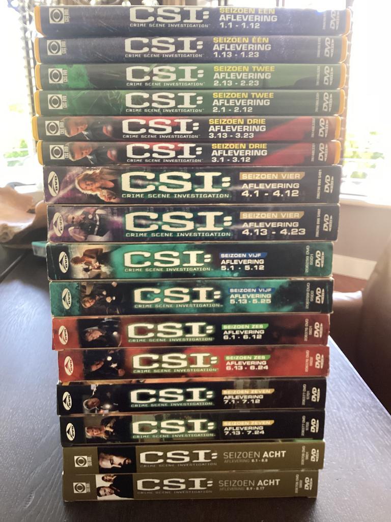 CSI serie 1 t.m. 8 - compleet DVD, Vanaf 12 jaar, Ophalen of Verzenden, Zo goed als nieuw, Actie en Avontuur