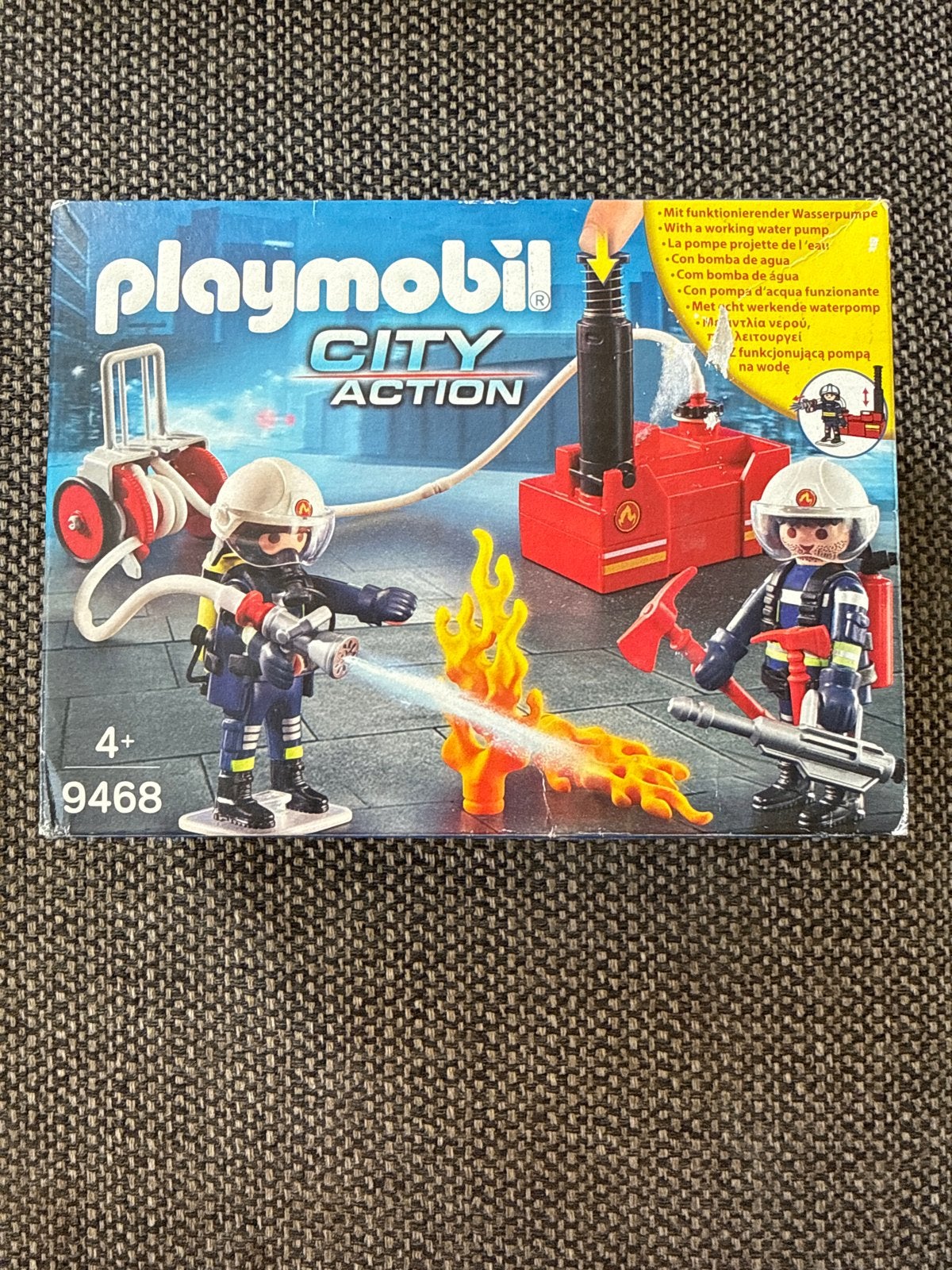 Playmobil City Action Brandweer met waterpomp 9468, Kinderen en Baby's, Complete set, Overige typen, Nieuw, Ophalen of Verzenden