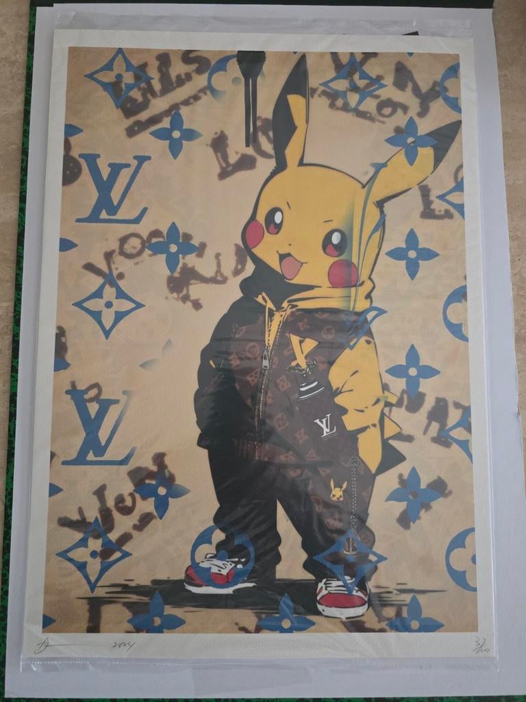 Pikachu Vuitton Death NYC 37/100 Limited Edition Certificaat, Antiek en Kunst, Ophalen of Verzenden