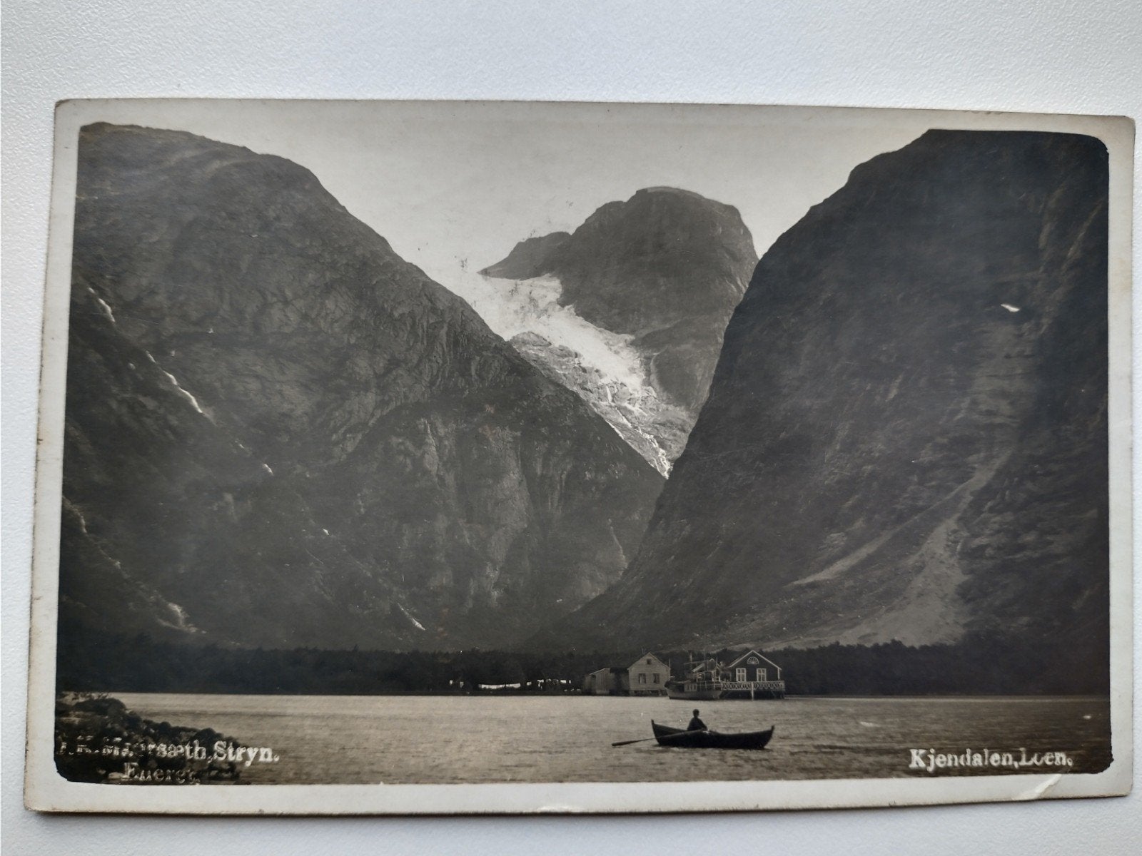 Oude ansichtkaart: Kjenndalen, Loen, Noorwegen (1921), Verzamelen, Ansichtkaarten | Buitenland, Ophalen of Verzenden, 1920 tot 1940