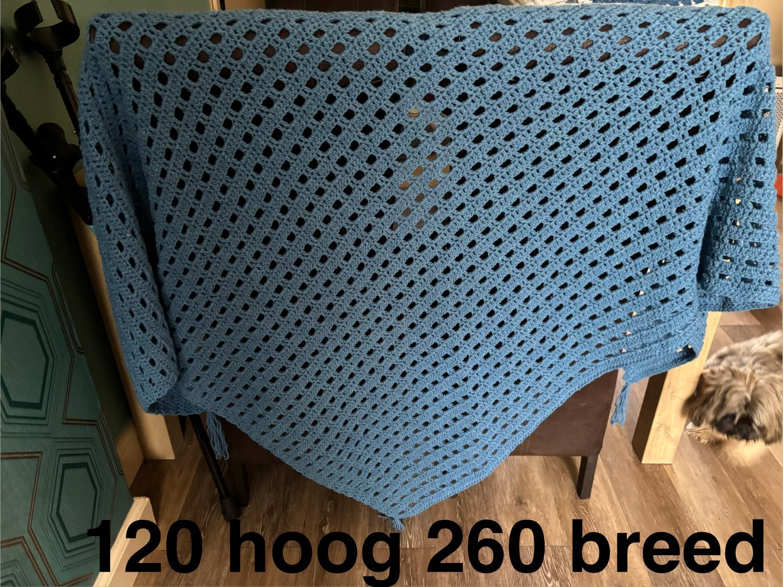 Gehaakte omslagdoek, Kleding | Dames, Ophalen of Verzenden, Nieuw, Maat 42/44 (L), Sjaal