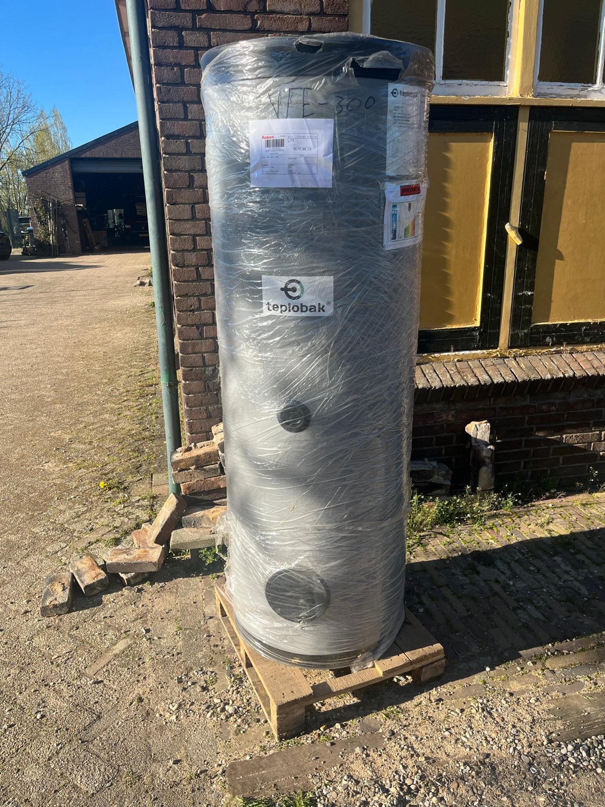 Boilervat 300 liter - Dubbele spiraal - Staal geëmailleerd, Ophalen, 100 liter of meer, Nieuw, Boiler