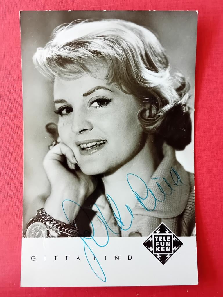 Ansichtkaart Gitta Lind, Ophalen of Verzenden, Foto of Kaart
