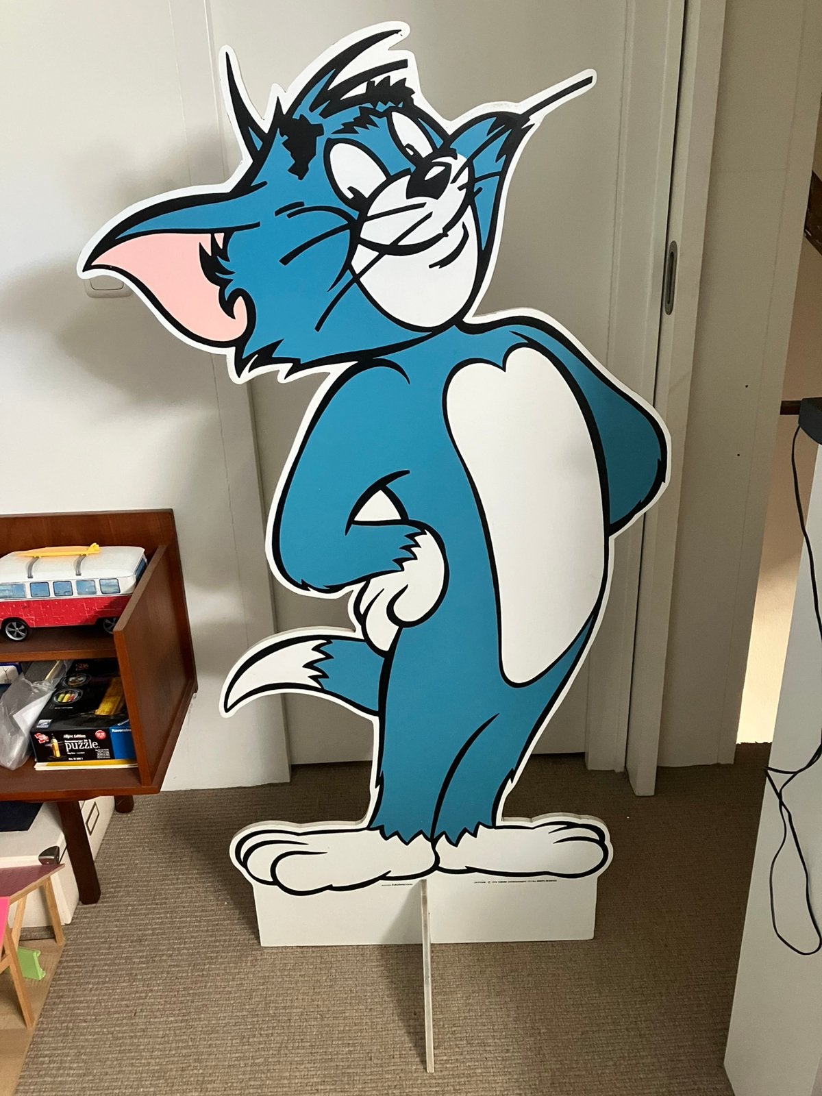 Xxl display reclamebord Tom uit Tom & Jerry vintage kat, Ophalen, Gebruikt, Tv, Beeldje, Replica of Model
