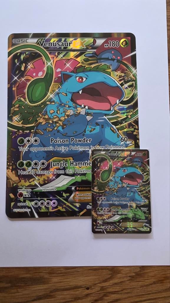Pokemon Venusaur EX XY123 Jumbo + Promo Kaart - Nieuw, Hobby en Vrije tijd, Verzamelkaartspellen | Pokémon, Ophalen of Verzenden