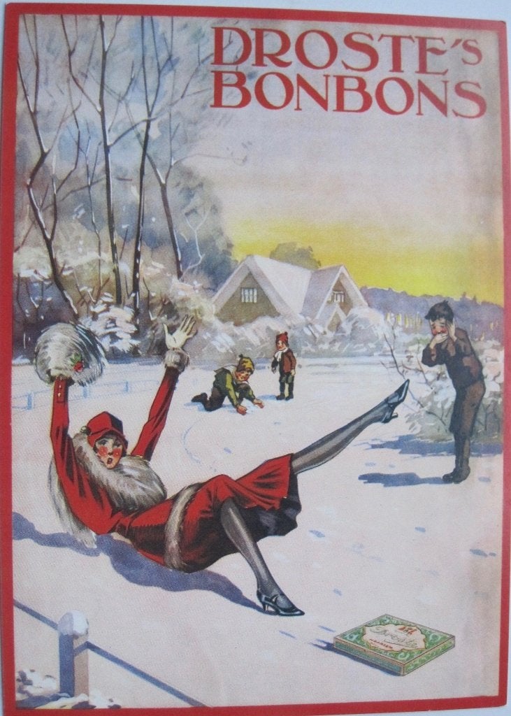 Droste bonbons, uit het tijdschrift op de hoogte 1930, Verzamelen, Ophalen of Verzenden, 1980 tot heden, Ongelopen, Overige thema's