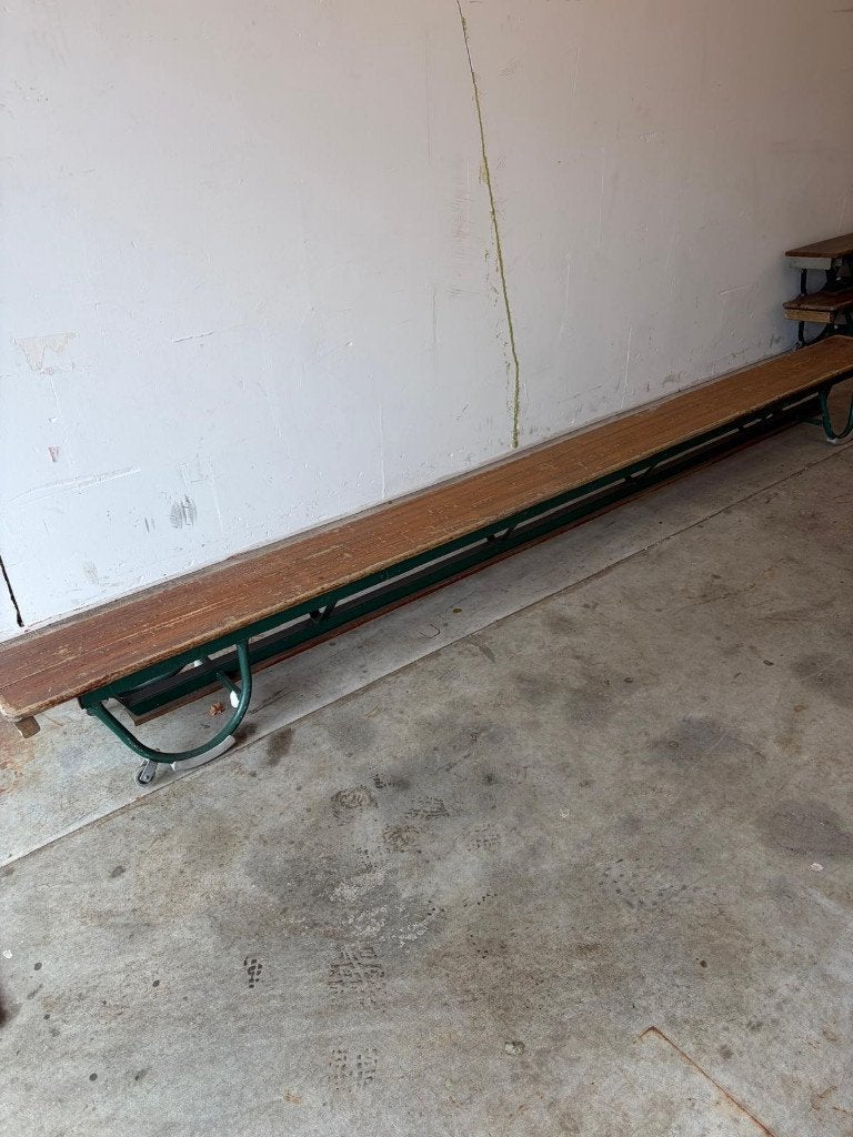 Houten Bank Gymnastiek Vintage, Ophalen, Gebruikt, Fitnessbank