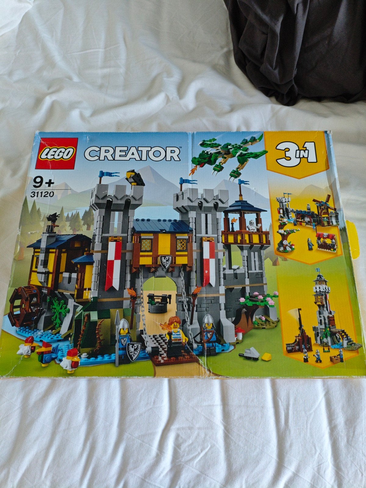 Doos van Lego set 31120 Middeleeuws kasteel, Gebruikt, Lego, Overige typen, Ophalen of Verzenden