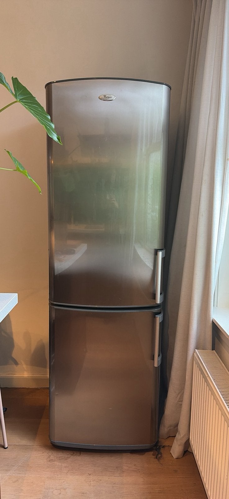 Whirlpool fridge / freezer, Ophalen, 200 liter of meer, 160 cm of meer, Zo goed als nieuw