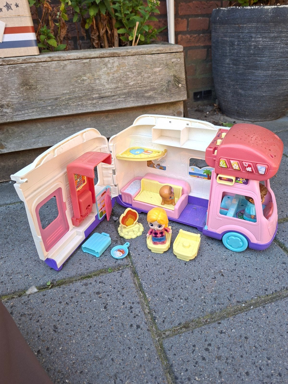 VTech Glamper Camper met Licht en Geluid, Ophalen of Verzenden, Gebruikt, Meisje