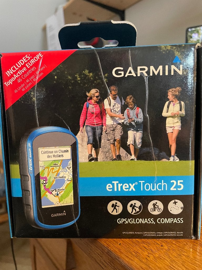Garmin eTrex Touch 25 GPS - Zo goed als nieuw in doos, Ophalen of Verzenden, Zo goed als nieuw