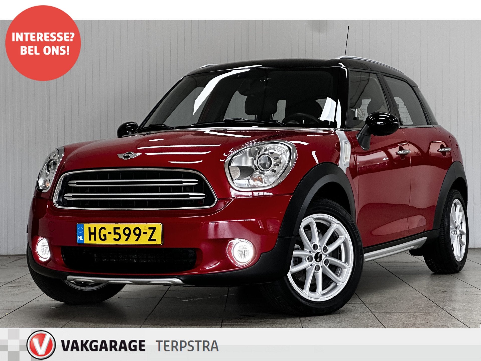 MINI Countryman 1.6 Cooper Pepper/ Zwarte Hemel/ 17''LMV/ Cl, Voorwielaandrijving, Gebruikt, Leder en Stof, 122 pk