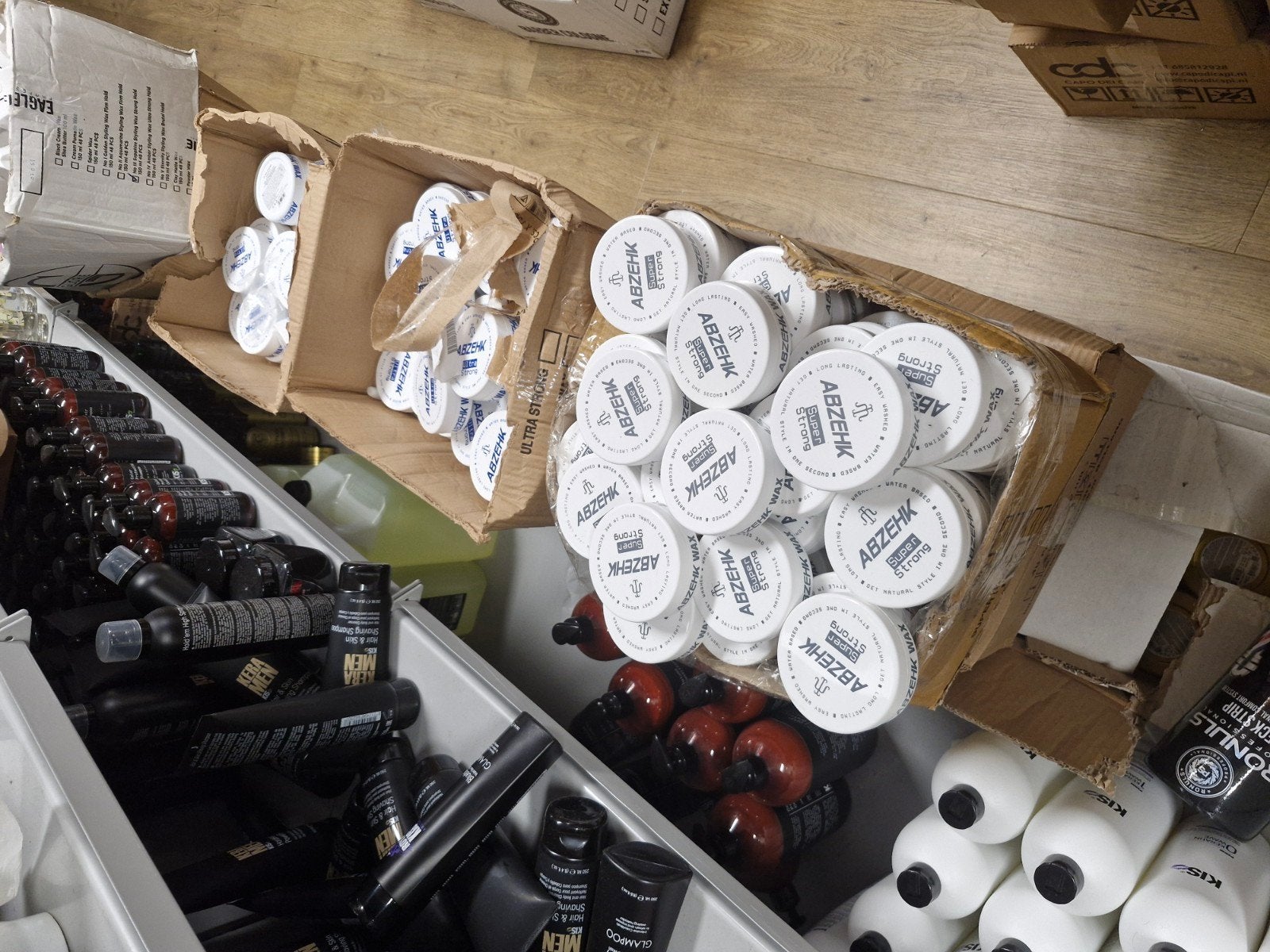 ABZEHK Haarwax - Grote voorraad, Ophalen of Verzenden, Nieuw, Gel, Wax, Haarlak of Mousse
