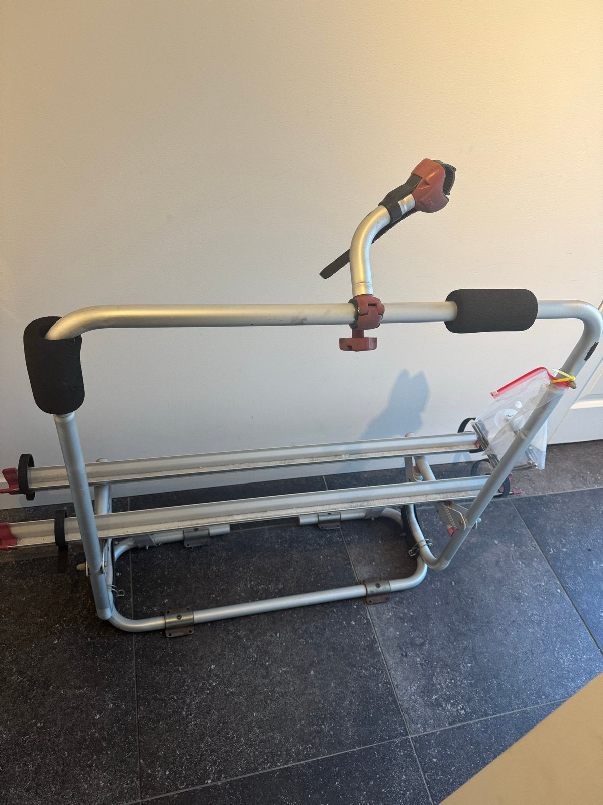 Fietsendrager voor caravan, Ophalen, Gebruikt