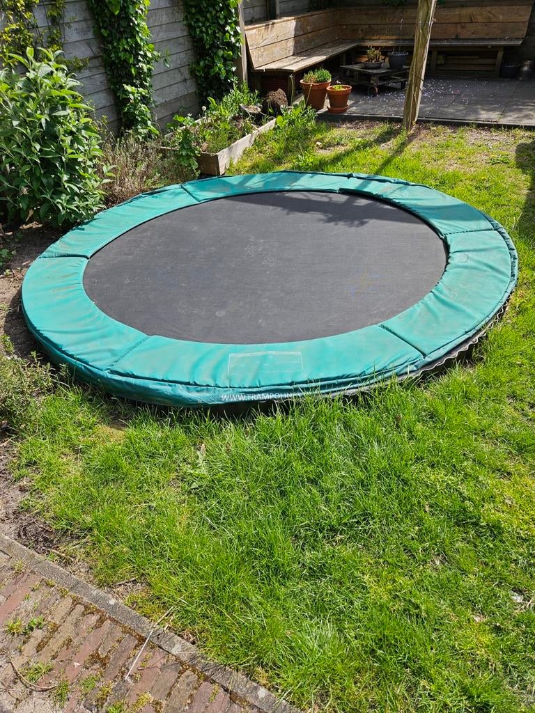 Ingraaf trampoline 300cm, Ophalen, Gebruikt