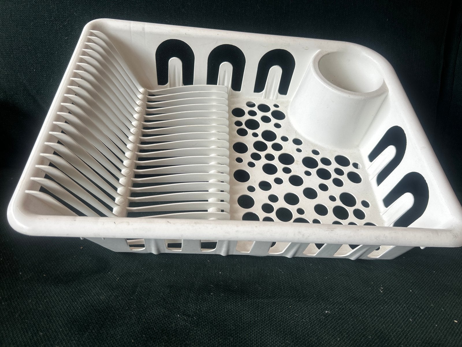 IKEA Flundra afdruiprek - Wit met zwart accent, Ophalen, Gebruikt, Bordenrek, IKEA