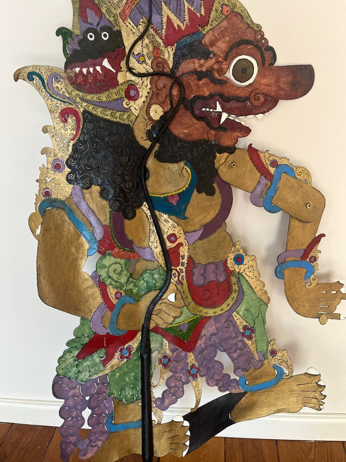 2x Grote Wayang Kulit Wajang Poppen - Indonesische Schaduwpo, Ophalen