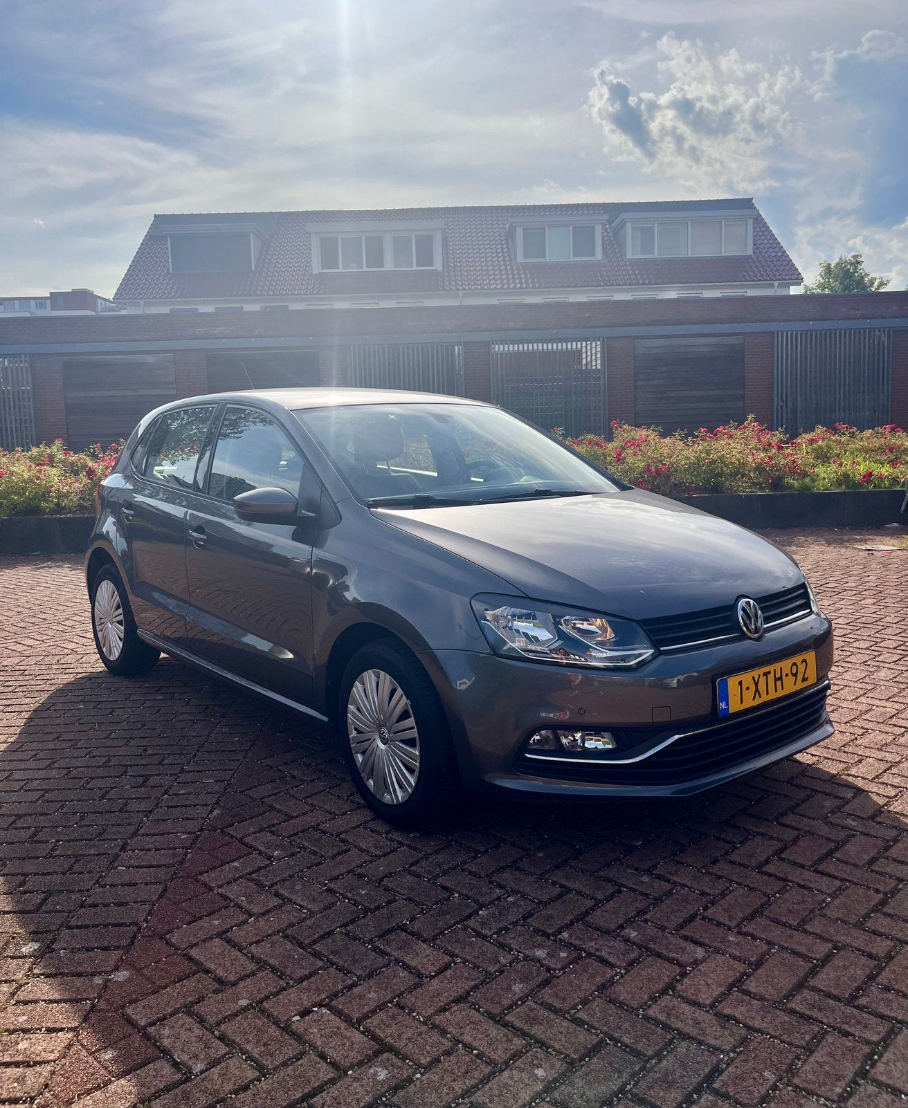 Volkswagen Polo 1.2 TSI 66KW 2014 Grijs - 89.000KM!!, Stof, 40 €/maand, 4 cilinders, Origineel Nederlands