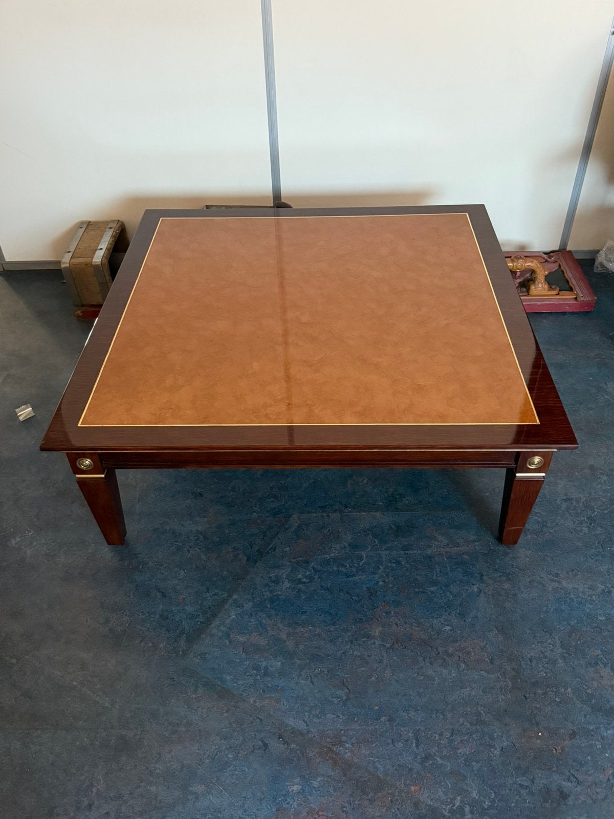 Art Deco zeer luxe salontafel 120 x 120, Antiek en Kunst, Ophalen