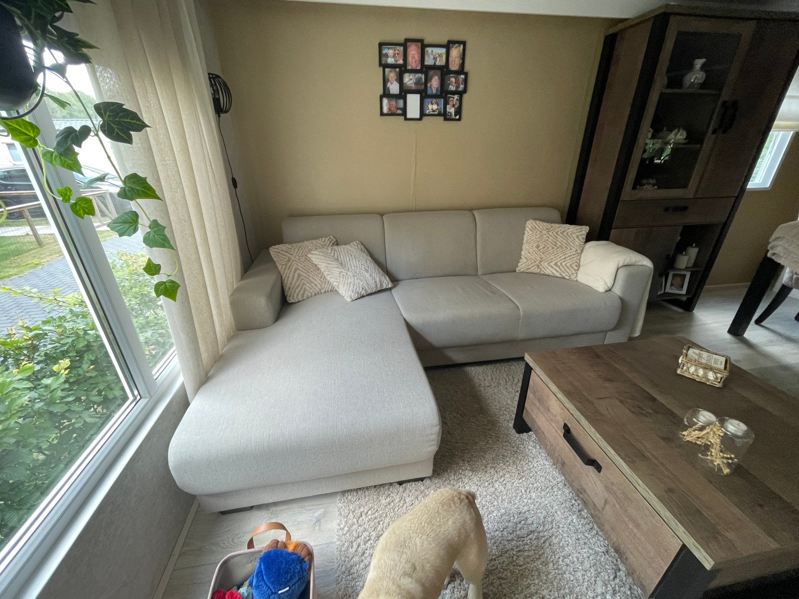 Aangeboden Aberdeen Bank , sand , beige, taupe, Huis en Inrichting, Ophalen, Gebruikt, Hoekbank, 75 tot 100 cm