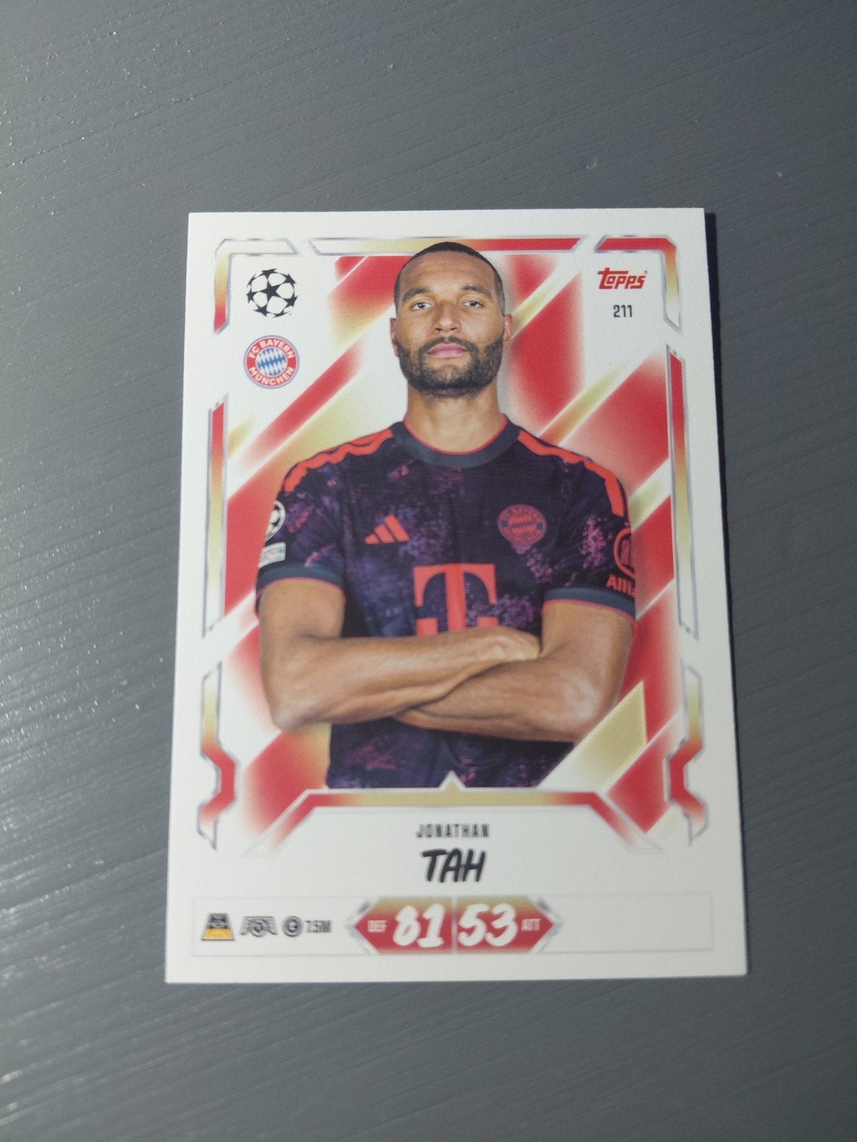 jonathan tah (bayern munchen) topps match attax 2027, Ophalen of Verzenden, Nieuw, Buitenlandse clubs, Spelerskaart