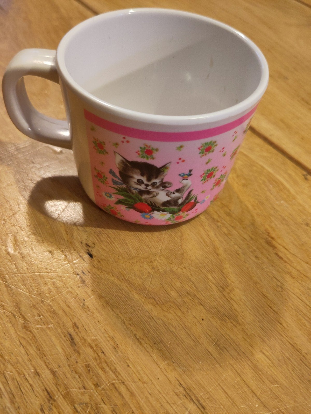 Poes pinkie beker, Huis en Inrichting, Keuken | Servies, Ophalen, Kunststof, Gebruikt, Overige merken