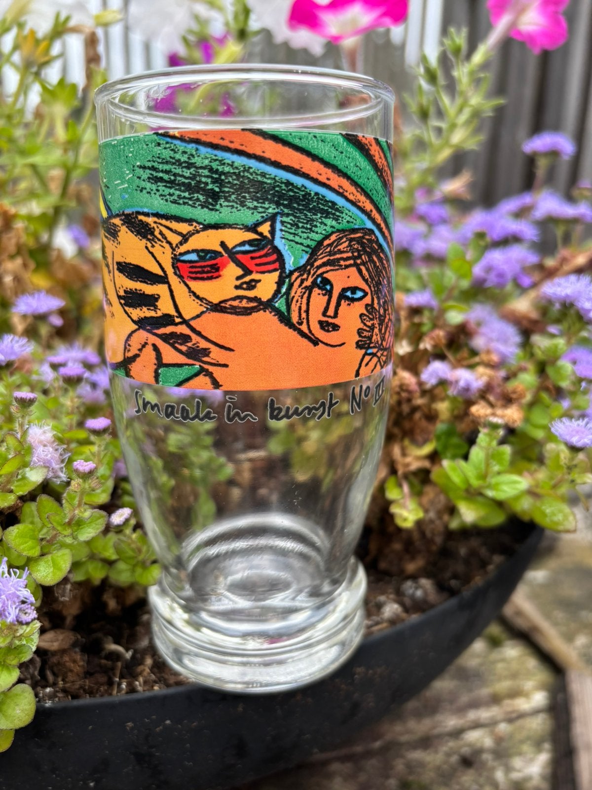 Corneille glas Smaak in Kunst III – Le Tigre Amoureux (1993), Verzenden