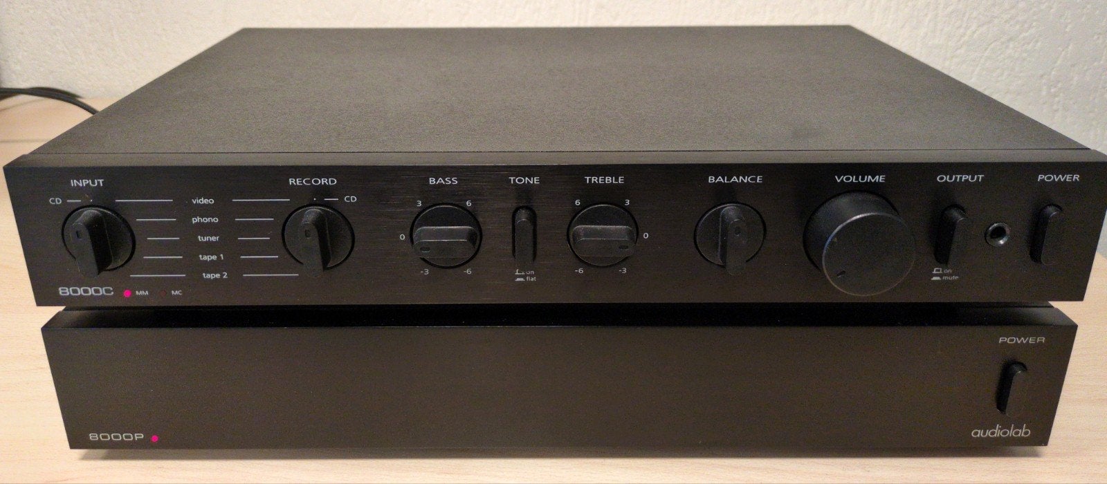 Audiolab 8000C en 8000P voor- en eindversterker refurbished, Ophalen, Zo goed als nieuw, Overige merken