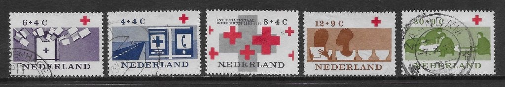 1963, Rode Kruis [795-99] (K0518), Postzegels en Munten, Ophalen of Verzenden