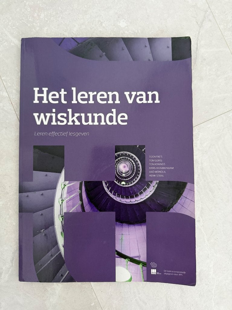 Het leren van wiskunde, Boeken, Ophalen of Verzenden, Beta, Zo goed als nieuw, HBO