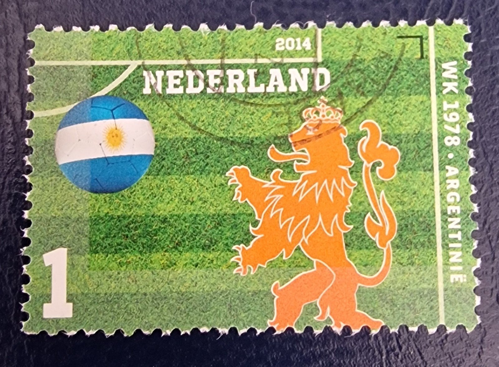 kv719 nvph 3190 voetbal gestempeld, Ophalen of Verzenden, Na 1940, Gestempeld