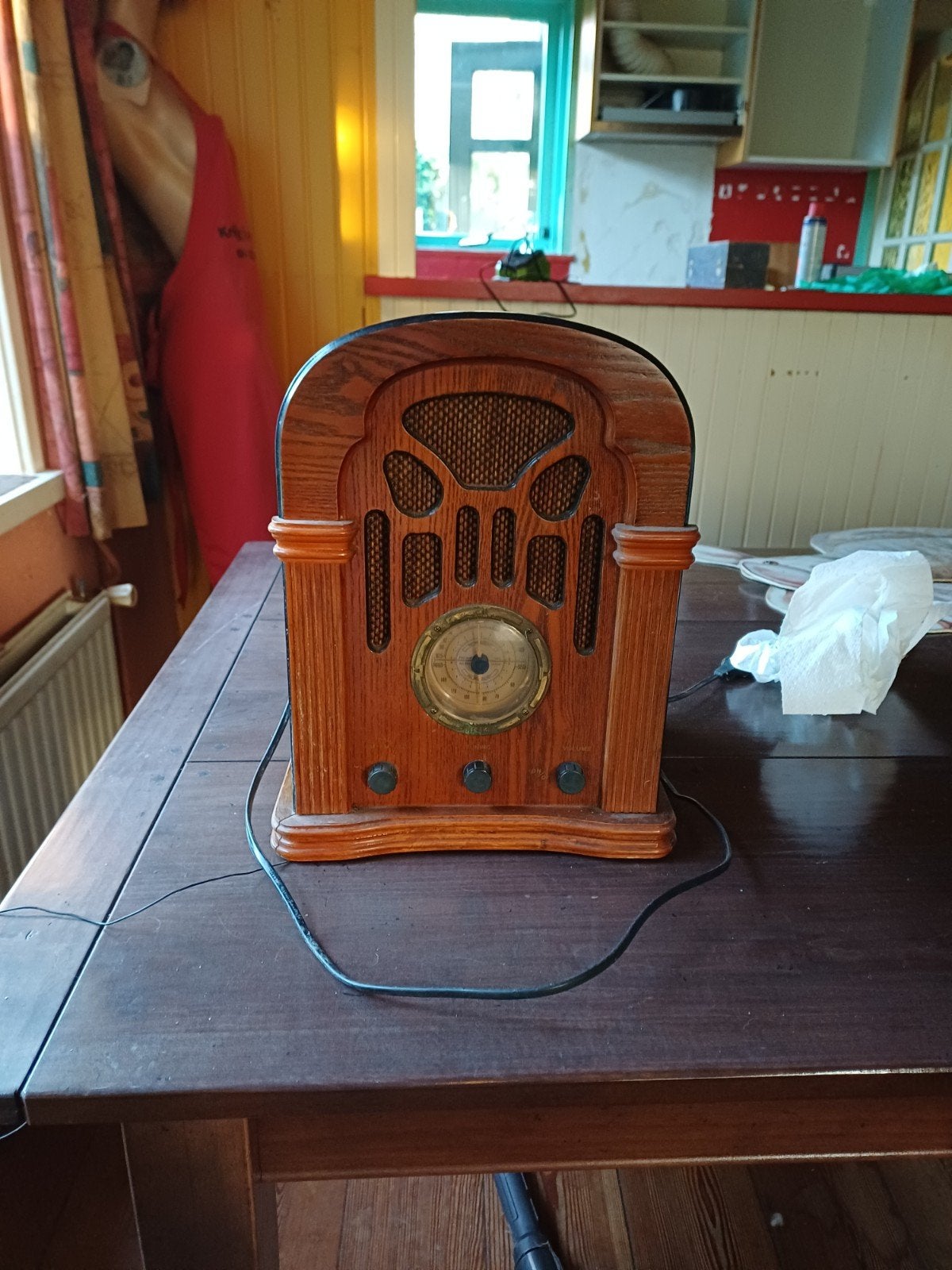 Radio vintage met cassette speler, Ophalen, Huis en Inrichting