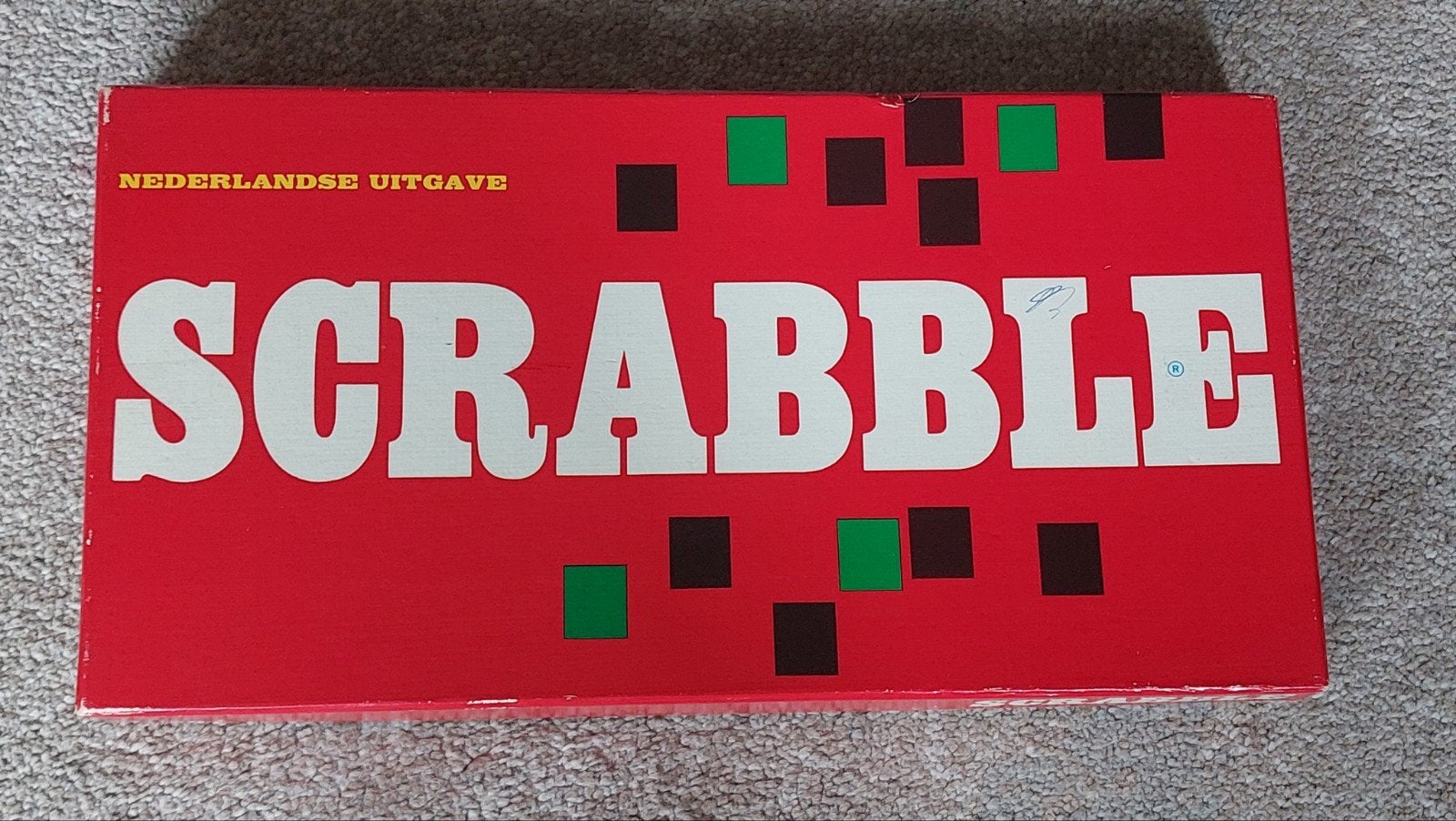 Vintage Scrabble spel, SIO,  Nederlandse uitgave, Ophalen of Verzenden, Zo goed als nieuw