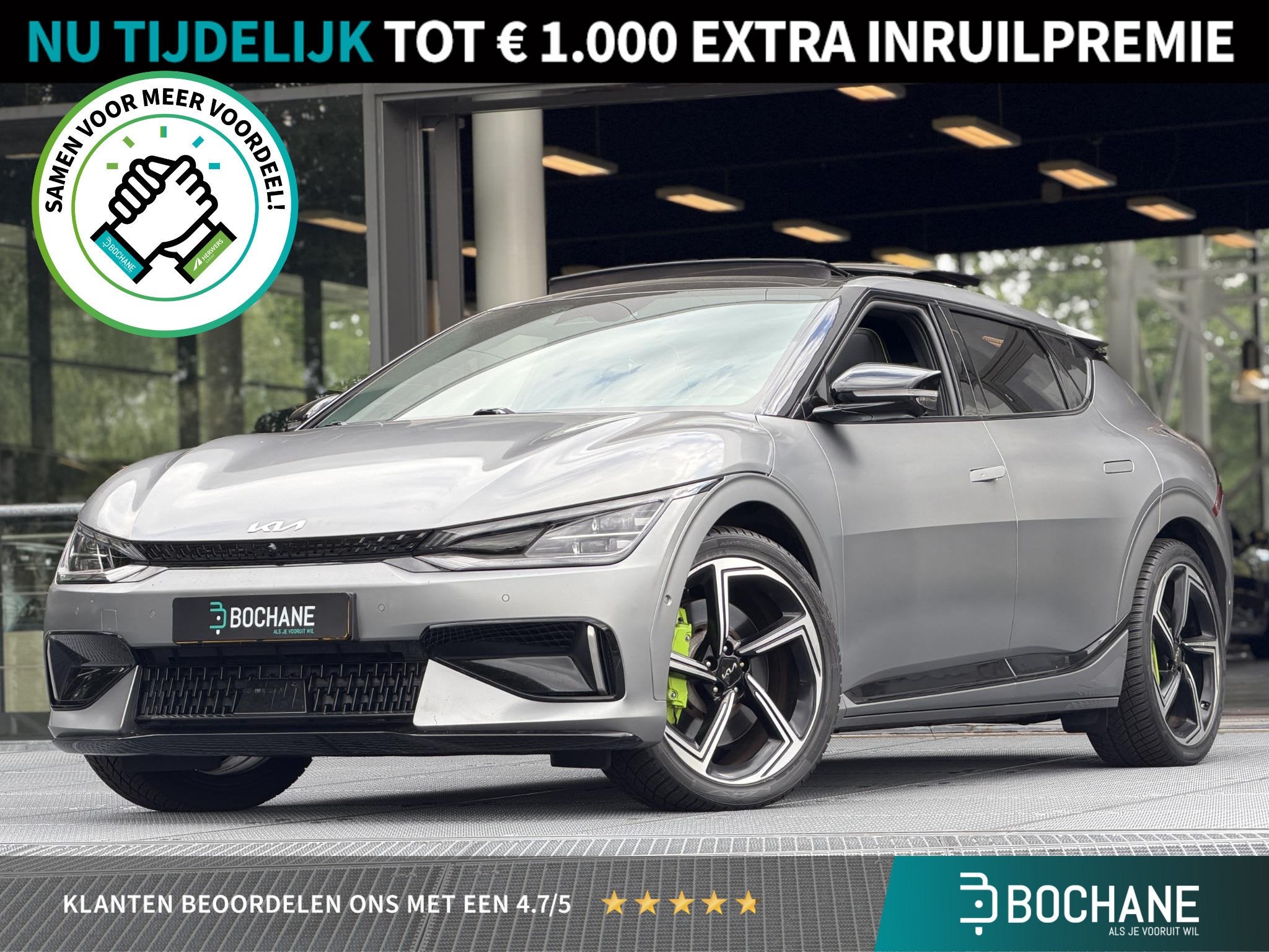 Kia EV6 GT AWD 77.4 kWh Automaat 585PK | SOH 96% | Panoramad