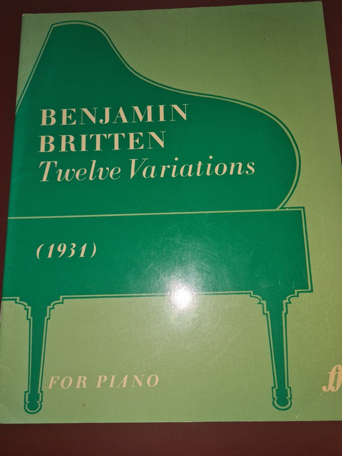 Benjamin Britten - Twelve Variations (1931) voor Piano, Gebruikt, Klassiek, Ophalen of Verzenden, Artiest of Componist