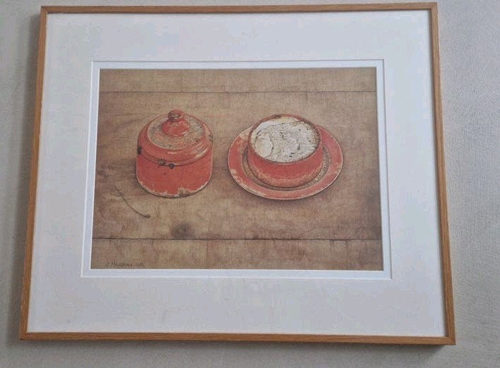 Jopie Huisman - Suiker en Melkpot (Officieel Genummerd), Realistisch, Stilleven, Achter glas, Ophalen of Verzenden