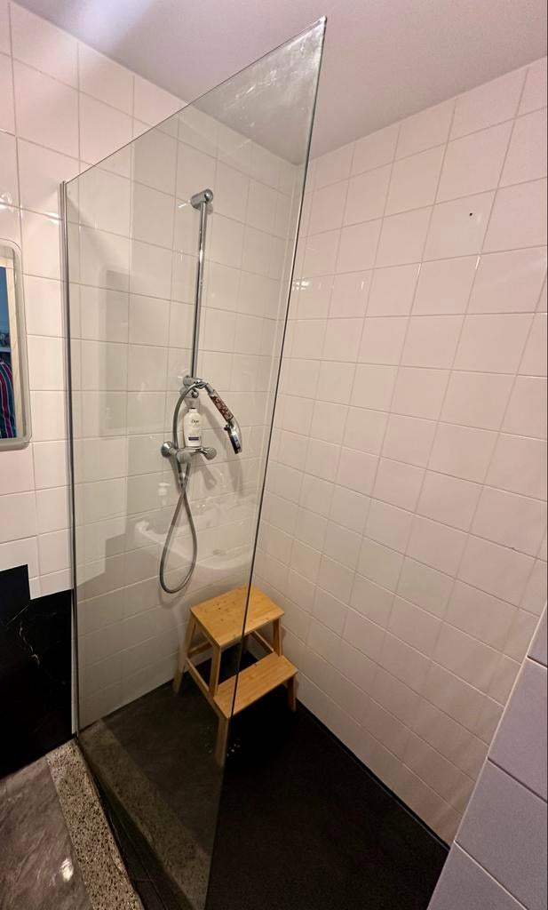 Douchedeur/Douchescherm/Doucheglas 195x75 cm met accessoires, Ophalen of Verzenden, Gebruikt, Met douche