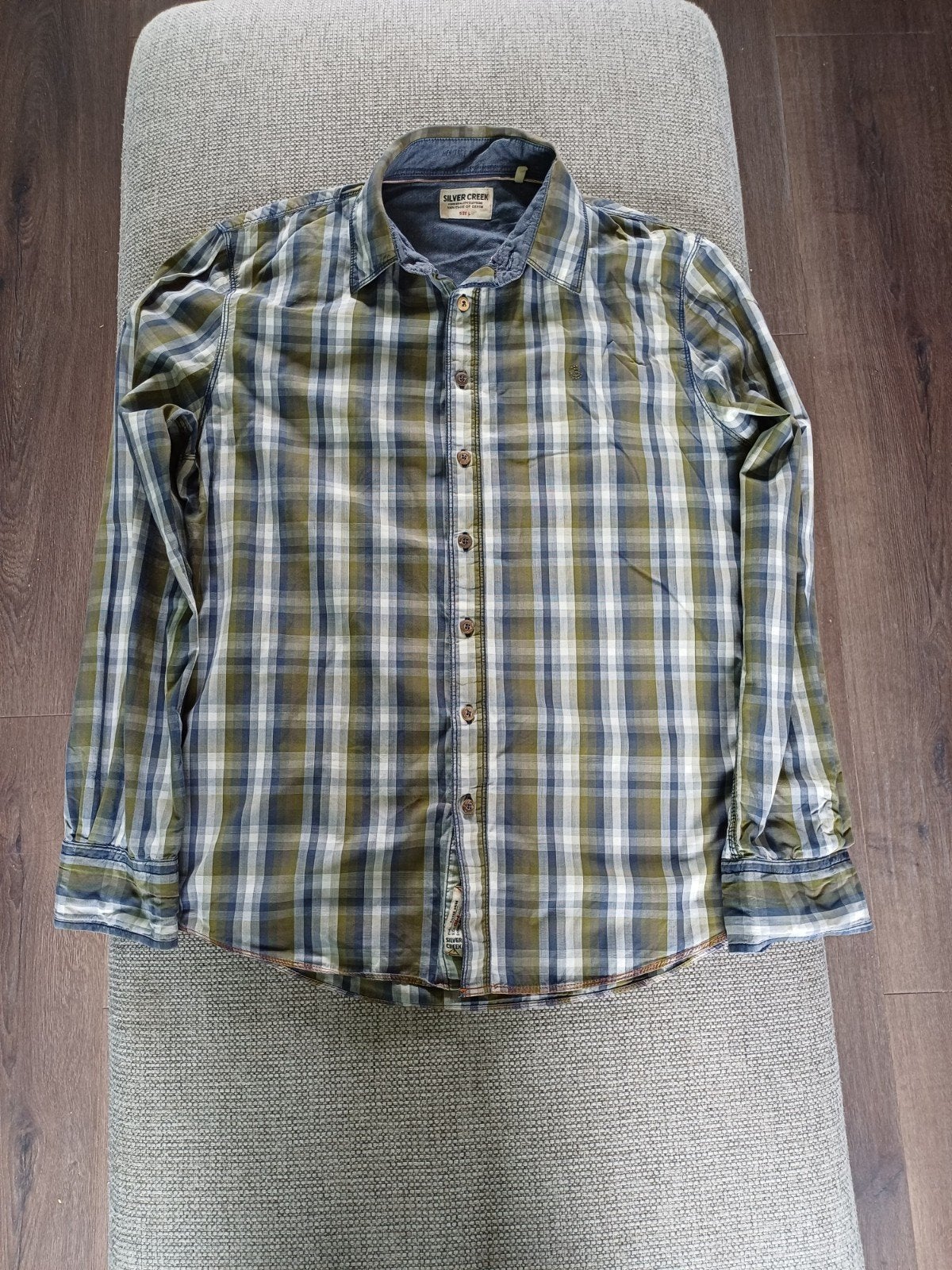 Silver Creek geruit overhemd maat L, Kleding | Heren, Overhemden, Ophalen of Verzenden, Gedragen, Meerkleurig, Silver Creek