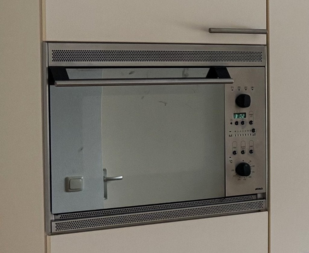 Atag inbouw combi oven breed 45 cm - hoogte 60 cm, Witgoed en Apparatuur, Ophalen, 45 tot 50 cm, Gebruikt, Hete lucht