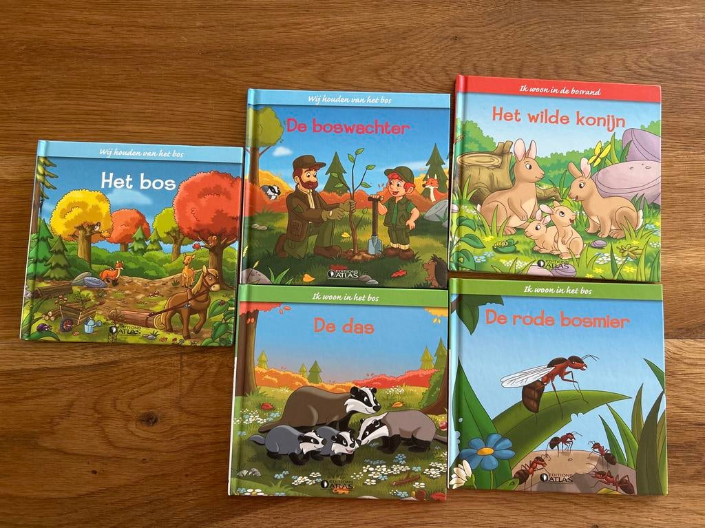 Kinderboeken: Wij houden van het bos - 4-delige set, Ophalen of Verzenden, Zo goed als nieuw, Non-fictie